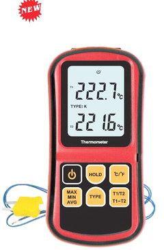 Scientific Digital Thermometer 1 Sensor Probe K-type HVAC Tool Temperature  6801 for sale online