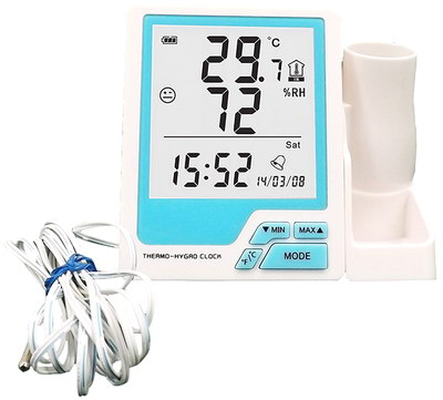 1pc Thermometer, Indoor And Outdoor With Lower Limit Alarm Function,  Desktop Placement With Magnet On The Back Can Be Wall-mounted, Outdoor  Wireless