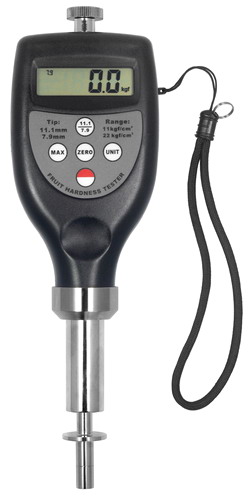 VTSYIQI GY-3 Fruit Hardness Tester Fruit Penetrometer Sclerometer Hand Fruit Durometer Hardness Tester Two Pressure Head SR 8mm SR 11mm 0.5-12kg/cm2 and 1-24kg/cm2 Fruit Hardness Tester Meter Gage 